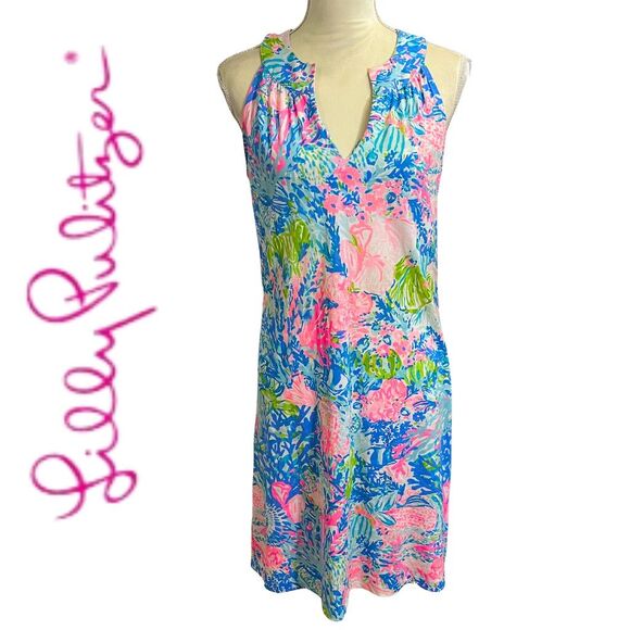 Lilly Pulitzer Dresses & Skirts - Lilly Pulitzer Ross Shift Dress Fished My Wish Size S
